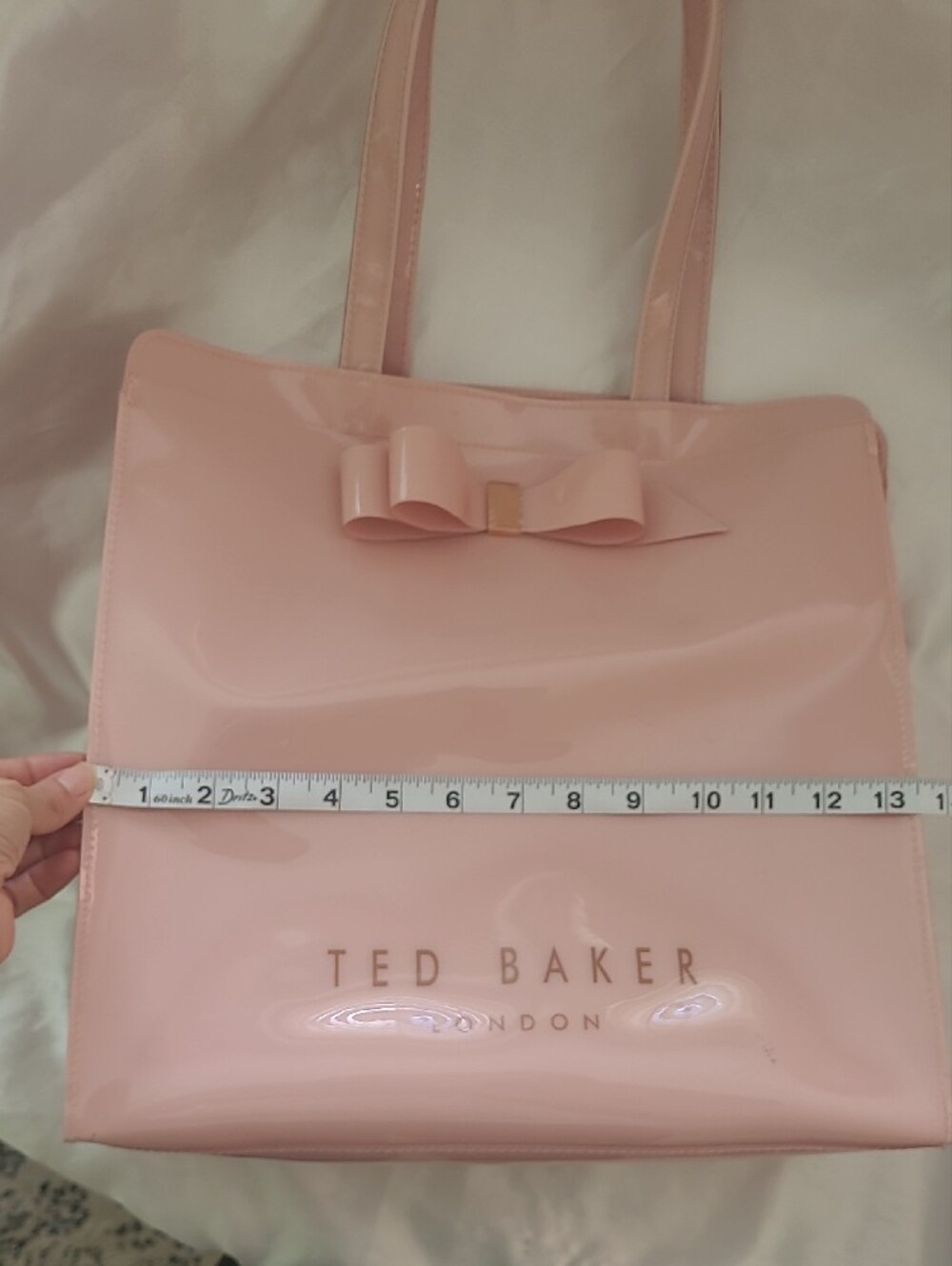Ted Baker Pale Pink Bow-Accent Tote - Picture 11 of 13